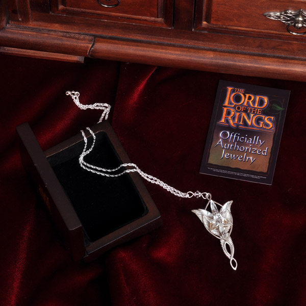 Herr der Ringe Arwens Abendstern mit Schmuck box, Anhänger mit Kette, 925 Silber eBay