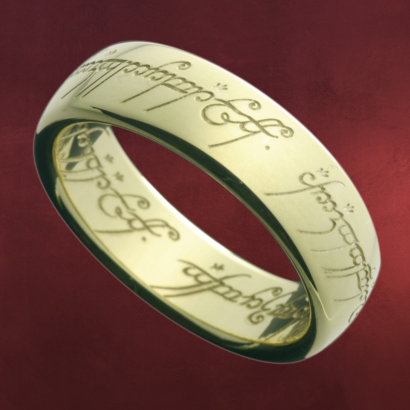 Schmuck Der Herr der Ringe Ring Gold 14 Karat Ringinschrift innen und außen eBay