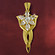 Herr der Ringe - Arwens Abendstern vergoldet gro�