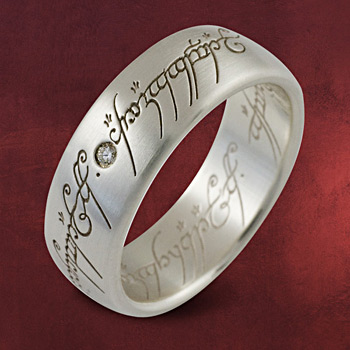 Herr der Ringe - Ring Silber mit Diamant