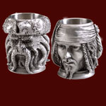 Jack Sparrow's und Davy Jones Zinnbecher