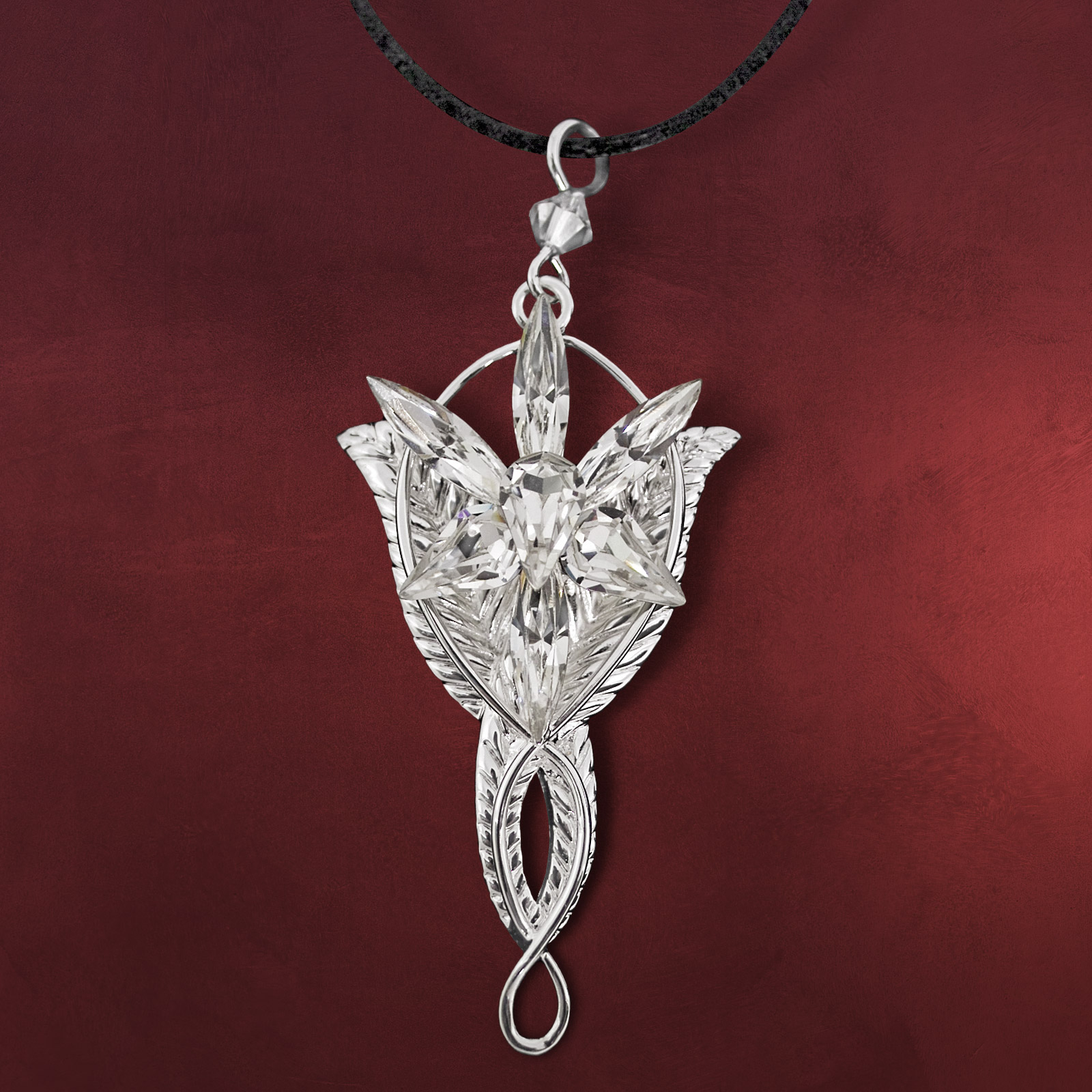 Herr der Ringe Anhänger Abendstern Replik mit Lederband, Elben Schmuck (Arwen) eBay