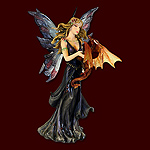 Elfe mit Drachen - Magic Spell