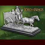 Gandalf auf dem Wagen - Skulptur