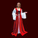 Magdkleid rot - Mittelalterliches Kost�m