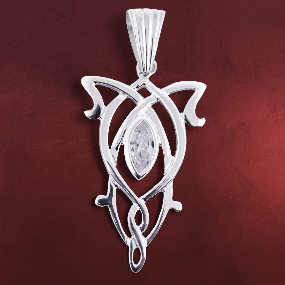 Herr der Ringe Arwens Anhänger Heraldic Silber m. Zirkonia, Elben Schmuck edel eBay