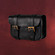 Ledertasche Warrior schwarz - gross
