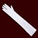 Satinhandschuhe wei�