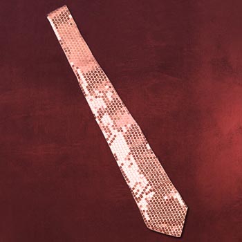 Pailletten-Krawatte pink