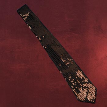 Pailletten-Krawatte schwarz