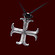 Tempelritterkreuz - Eingekerbtes Tatzenkreuz
