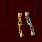 Lederband 1m mit 2 Verschl�ssen