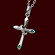Kreuz mit Zirkonia & Ring - Anh�nger