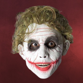 Batman - Joker Maske mit Per&uuml;cke