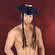 Piratenhut mit Z�pfen - Kost�mzubeh�r