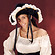 Ladyhut mit R�sche - Kost�mzubeh�r