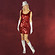 Paillettenkleid rot - Kost�m