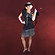 Charleston Kleid mit Stirnband - Kost�m