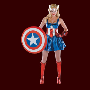 Captain America Girl - Kost&uuml;m