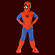 Spiderman - Kinderkost�m mit Maske