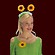 Sonnenblumenhaarreif - Kost�mzubeh�r