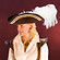 Piratenhut braun - Kost�mzubeh�r