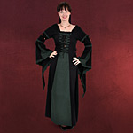 Leona - Mittelalterkleid schwarz-gr�n