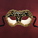 Venezianische Maske - Colombina stucco craquele