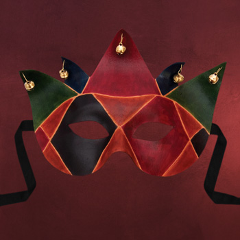 Venezianische Maske - Colombina Joker