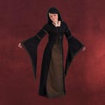 Leona - Mittelalterkleid schwarz-braun