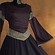 Mittelalter Bluse schwarz-gr�n