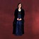 Bruna Samtkleid schwarz-blau