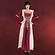 Saphiria Mittelalter Kleid bordeaux-natur