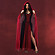 Cape mit Kapuze rot