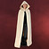 Mittelalter Cape mit Kapuze natur