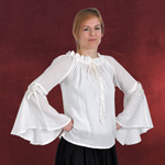 Cecilia Mittelalter Bluse natur