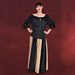 Genefe Mittelalter Bluse schwarz