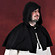 Gugel im Leinen Look schwarz