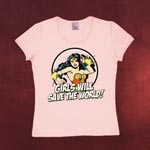 Wonder Woman - Girls Will Save The World Girlie