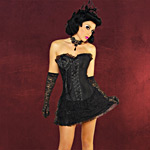 Corsagen Kleid schwarz