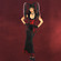 Hexen-Vampir Kost�m schwarz-rot