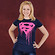 Superman Dripping Logo Girlie Shirt