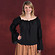 Carmen Bluse schwarz