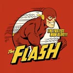 DC - Flash The Fastest Man alive rot - Kinder Shirt