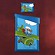 Die Schl�mpfe Bettw�sche blau