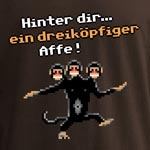 Monkey Island - Dreik�pfiger Affe T-Shirt