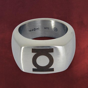 Green Lantern Logo Ring schwarz