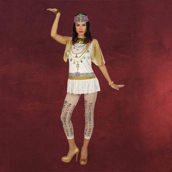 Sexy Kostüm Königin Der Ägypter Cleopatra Damen Set Karneval Leggings Kleopatra Ebay