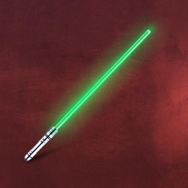 Star Wars Kit Fisto Lichtschwert mit Laser Sound Originalgröße Metallgriff eBay