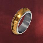 Der Eine Ring - Rotierend, im Schmuckdisplay, gold